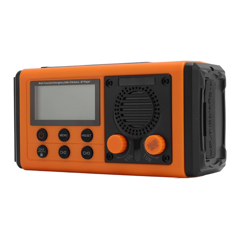 Multifunction Radio Solar Hand Crank Radio   Spker Large Capacity Power Source for Outdoor Lighting Emergency