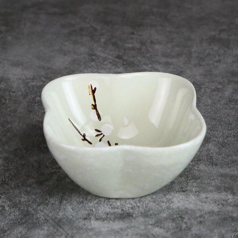 Ceramic Taste Dish Small Plate Mini Soy Sauce Tray Saucer Seasoning Bowl Jam Nut Porcelain Tableware Household Kitchen Supplies