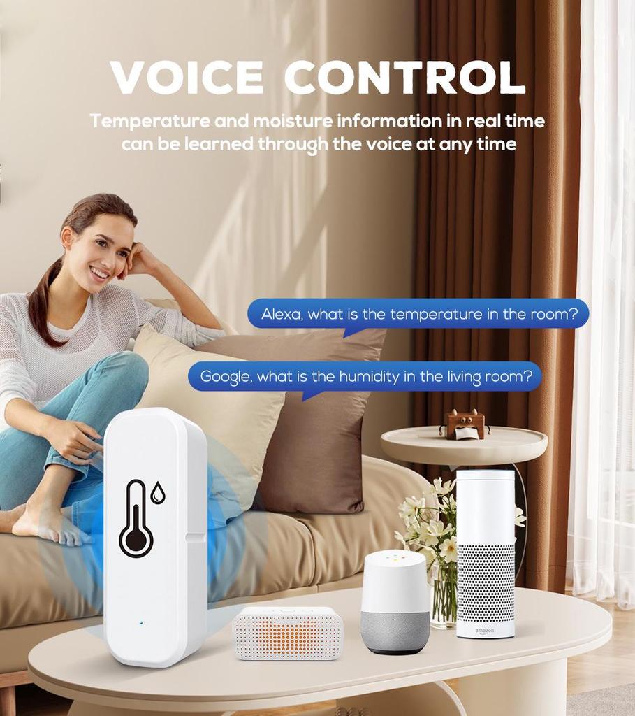 Tuya Wireless Smart WiFi Temperature and Humidity Sensor