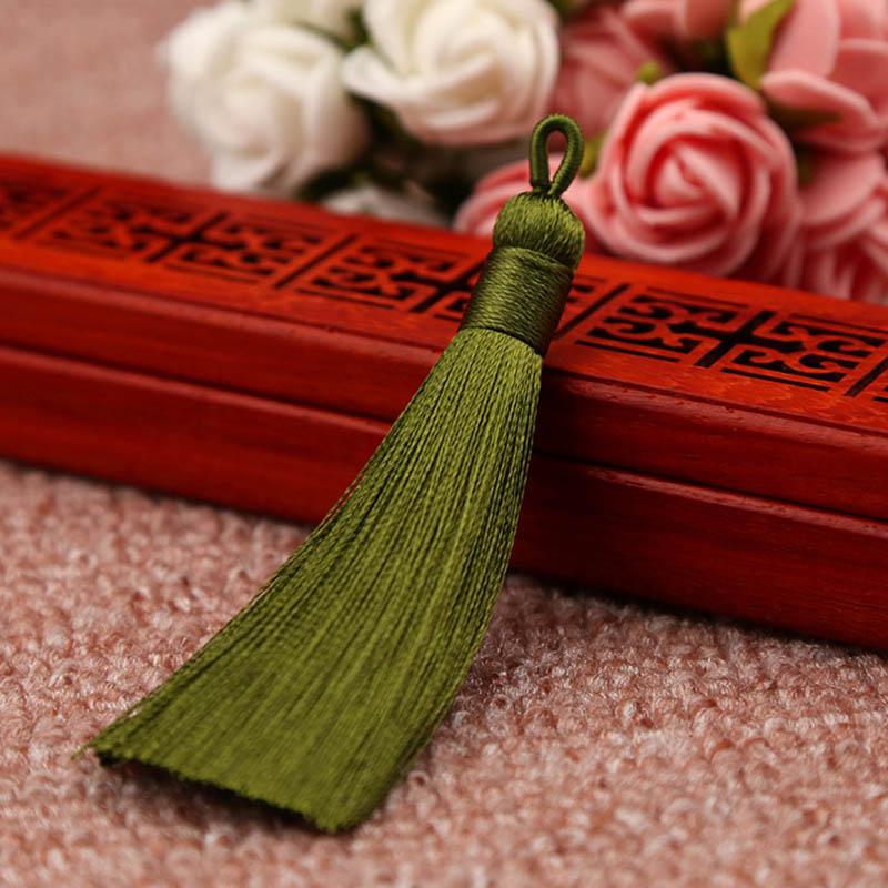 10pcs 8-9cm Tassel Earring Charm Colorful Cotton Silk Brush Making Sati Tassels Pendant DIY Jewelry Findings Handmade Crafts