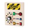 Early Childhood Education Wooden Led Light Socket Switch Busy Board Toys Hands-on Wooden Toys