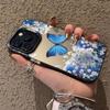 Deep Blue Butterfly Phone Case for Apple iPhone 13, 14, 15 Pro Max, 16 Pro, 17
