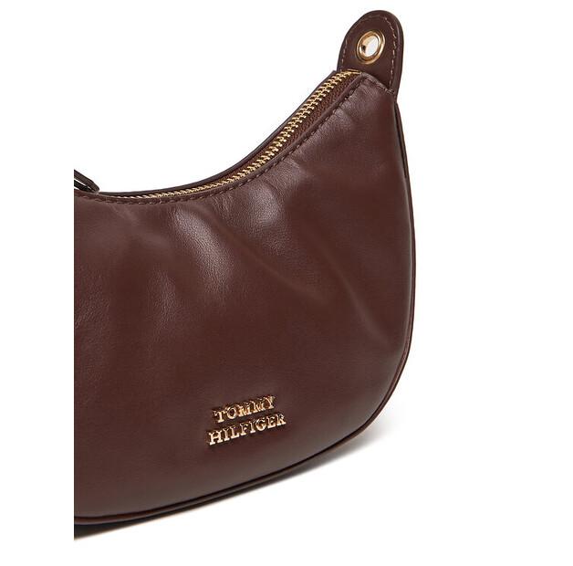 Bag Tommy Hilfiger Tommy Hilfiger Moon Leather Mini Crossover AW0AW17466 Brown