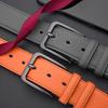 New Men High Quality Pu Leather Belt Metal Pin Buckle Belt leisure Business Waistband Fashionale Male Accessory Designer Belt