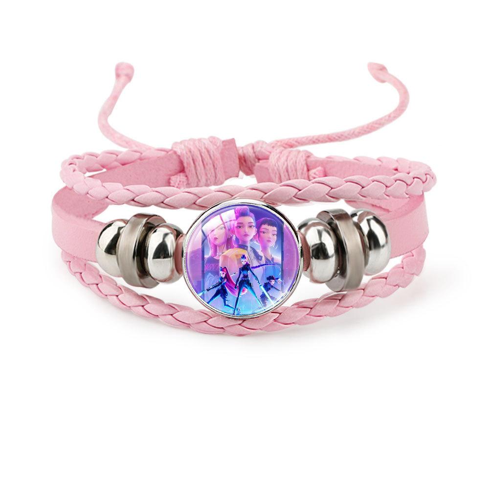 Pink Bracelet Rumi Zoey Mira Beaded Bracelet Adjustable Jewelry