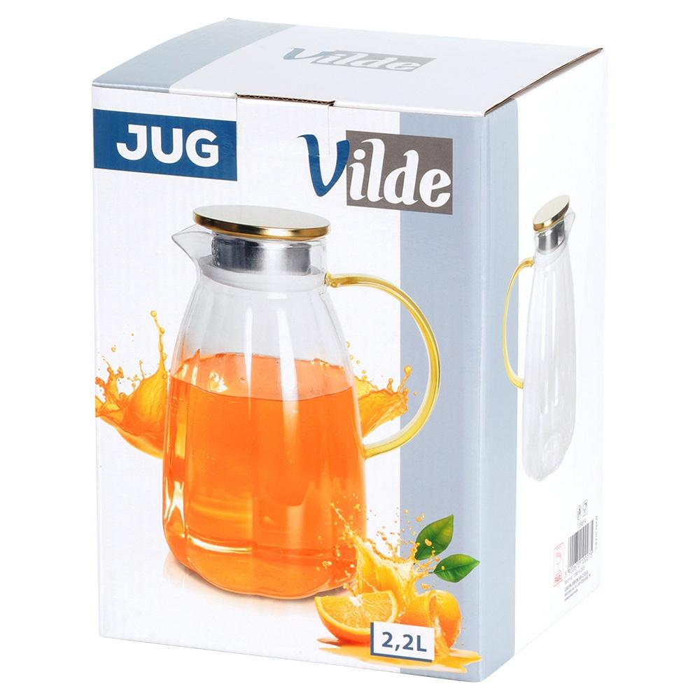 Glass Jug with Lid 2.2 L