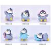 6Pcs Cartoon Cute Animal Penguin Miniatures Mini Figures DIY Fairy Garden Decoration Moss Terrarium Micro Landscape