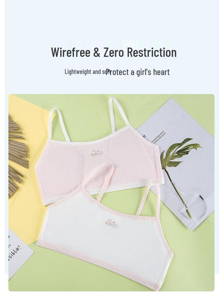 Stage One Pure Cotton Class A Bra Development Girl's Vest for Puberty