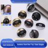 Stainless Steel No-Drill Magnetic Door Stopper with Anti-Collision Rubber