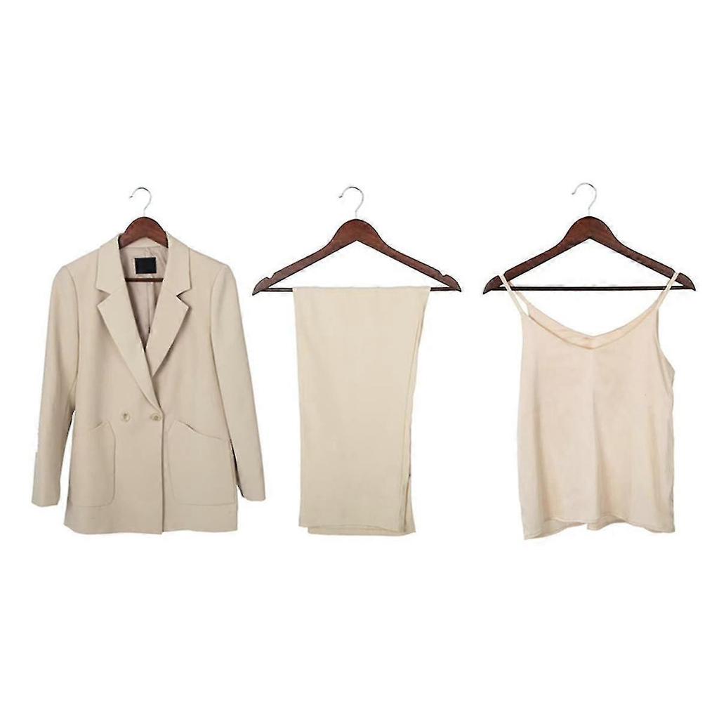 Solid Wood Clothes Hanger For Home Use, Basics Wood Suit Clothes Hanger Wooden Clothes Hanging Rack