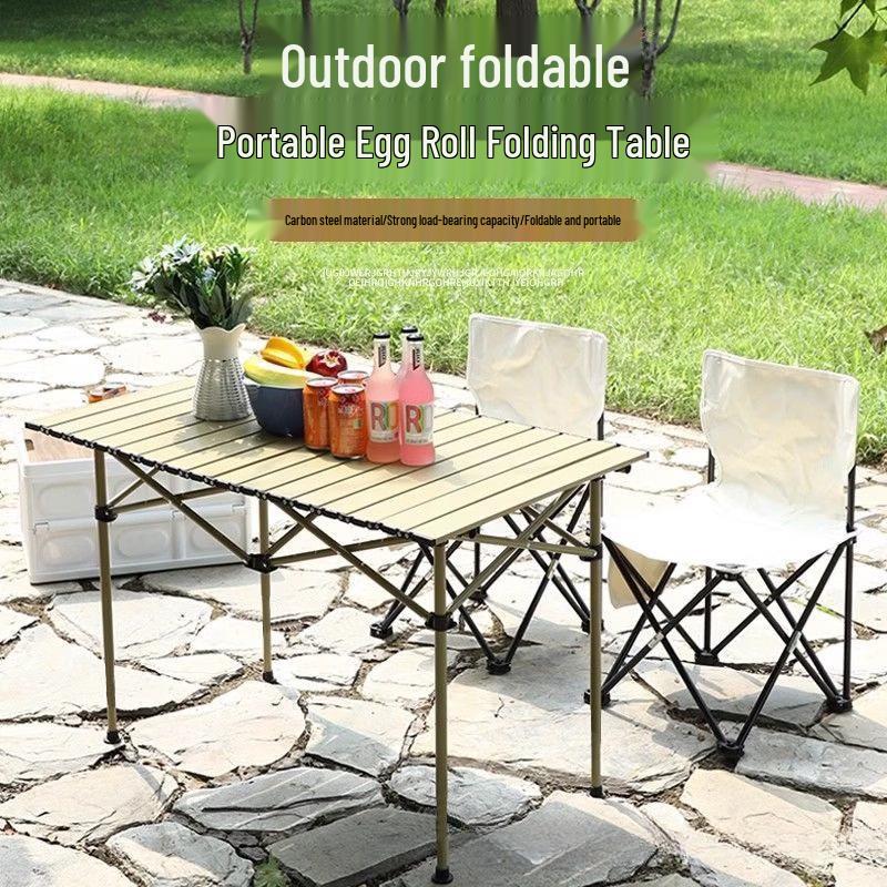 ZISIZ Outdoor Portable Roll-Up Folding Table