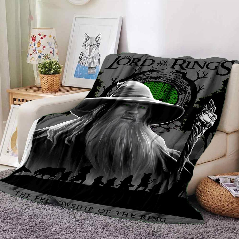 

1pc Gandalf Fellowship Flannel Blanket Soft Warm Throw for Home, Office, Travel, All-Season Cozy Bedding GiftL1149 80cmx120cm(31inx47in)