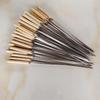 SMVP Wooden Handle Stainless Steel BBQ Skewers