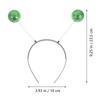 3Pcs Foam Ball Hair Hoop Green Christmas Party Headwear for Adults Holiday Celebration Fun Accessory Gift