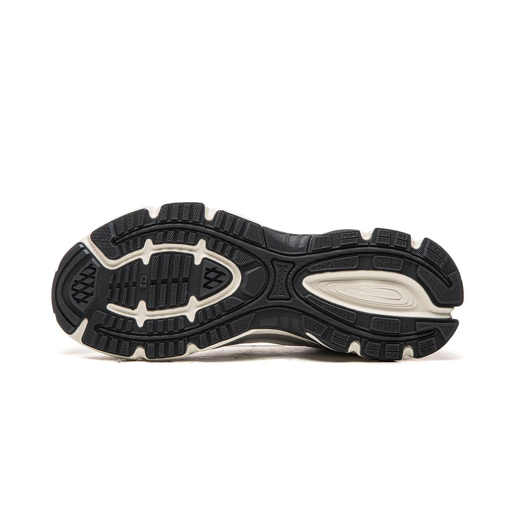 Li Ning Cushioning Abrasion Resistant Breathable Low top Running Shoes Men's Ivory ARXW023-1