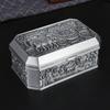 European Creative Retro Castle Jewelry Storage Box Zinc Alloy Exquisite Relief Carriage Jewelry Box Wedding Gift Box