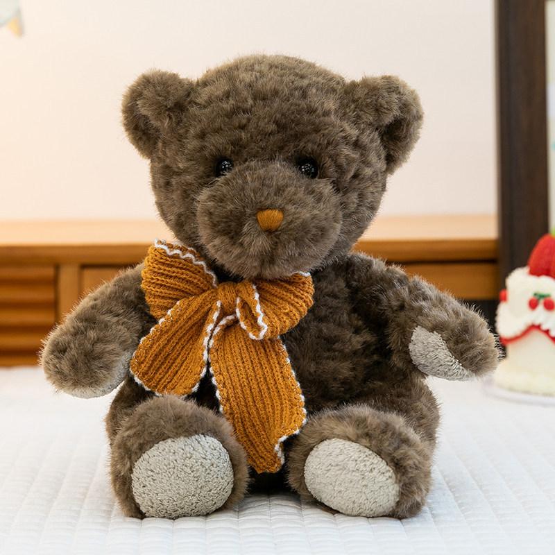 Plush Bear Stuffed Animal With Pp Cotton Filling For Birthday Gift For Girls And Friends