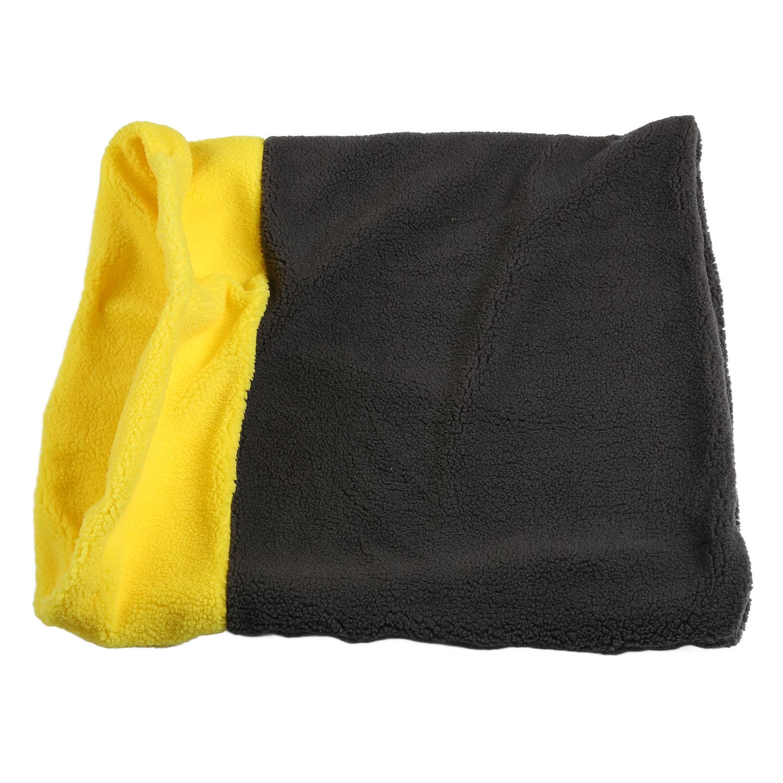 

Cat Bed Cave Sleeping Bag Gray Yellow Deep Sleep Cute Cat Self Warming Pad Sack for Winter
