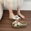 Fashion Versatile Cartoon Bag Head Drag Women's Summer Wear Casual Temperament Thick Bottom Women's Cool Slippers New