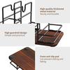 Napkin Holder for Table, 2 IN 1 Napkin Holders That Can Hold Salt Jar and Pepper Jar, Napkin Dispenser, Modern Dining Table Decor, Metal Racks and