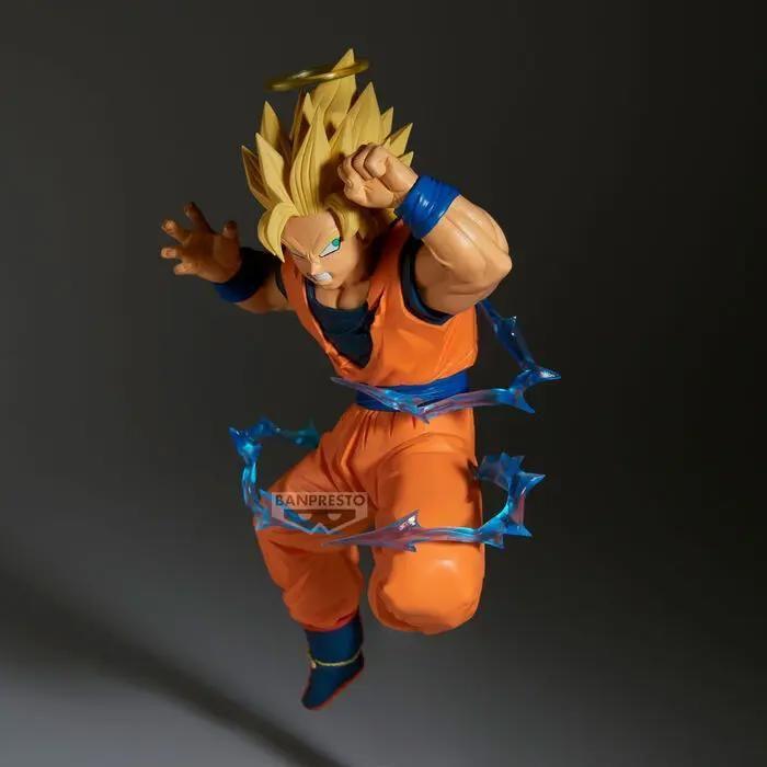 Figurine - BANDAI - Match Makers Super Saiyan 2 Son Goku (vs Majin Vegeta) - Dragon Ball Z - orange/bleu - Pose épique