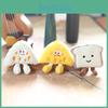 Toast Bread Plush Character Stuffed Doll Keychain For Bookbags And Collectors