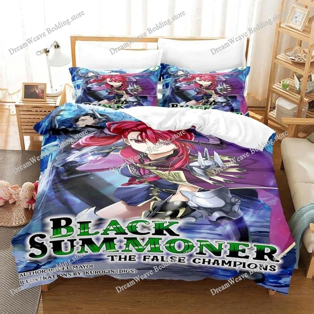 Fashion 3d Printed Anime Black Summoner Bedding Set Single Twin Full Queen King Size Bed Set Adult Kid Bedroom Duvet Cover Sets7
