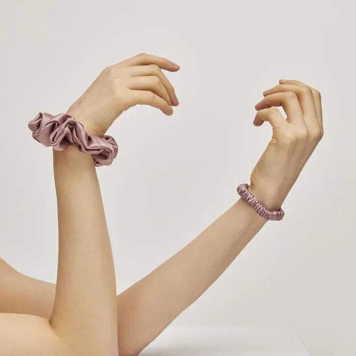 Premium Mulberry 100% Silk Scrunchie M (6 colors)