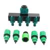 1 Set Tuinirrigatie 4-weg Kraan Slangverdeler Tuin Druppel 4/7 of 8/11 Slangkoppelingen Pijpconnector Irrigatieset