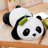 Cute Realistic Giant Panda Plush Toy with Bamboo Tube