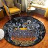 Kitchen Crystal Witch Round Area Rugs Indoor Circle Rug Halloween Entryway Doormat Floor Carpet for Bedroom Living Room Mat