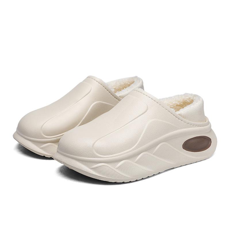 

Winter cotton slippers bag heel indoor velvet thermal shoes household thick-soled home men s foot cotton shoes winter new models 44-45