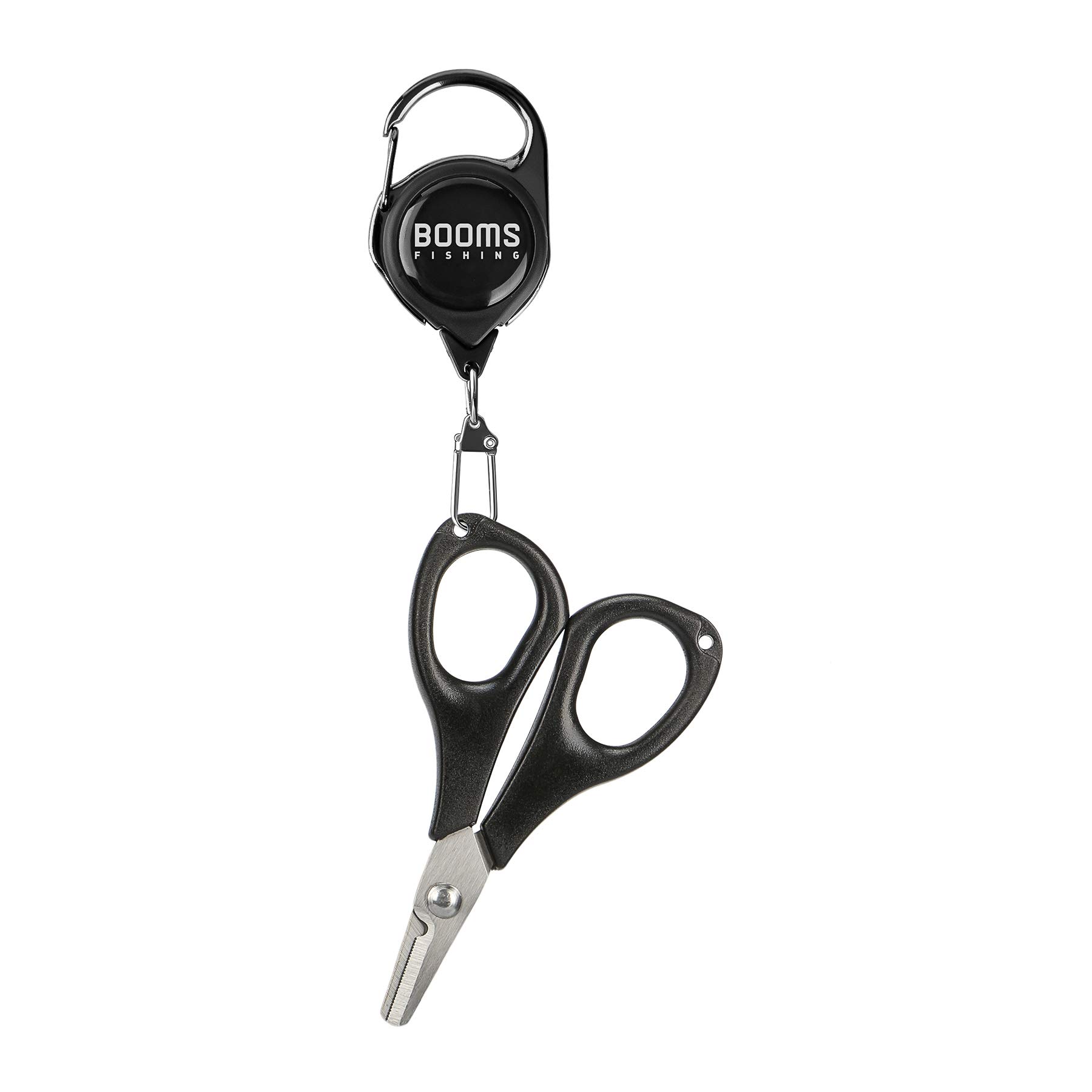 

Booms Fishing S01 PE Line Portable Mini Fishing Scissors with Black Cutter, Pin-on Reel,