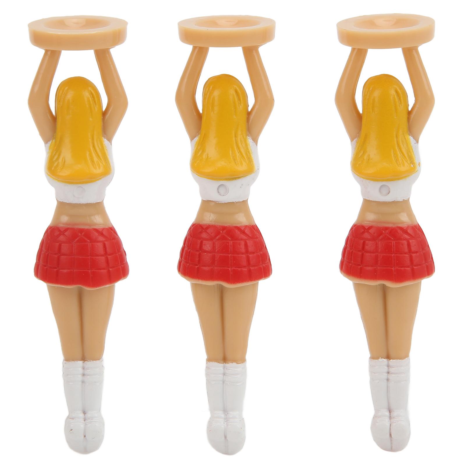 

3pcs Golf Ball Tees Plastic Cheerer Girls Tee Golf Balls Stand Holder for Driver Course Training