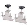 2PCS Universal Cabinet Clamp Stainless Steel Anti Slip Drawer Front Installation Clamps for Accurate Positioning