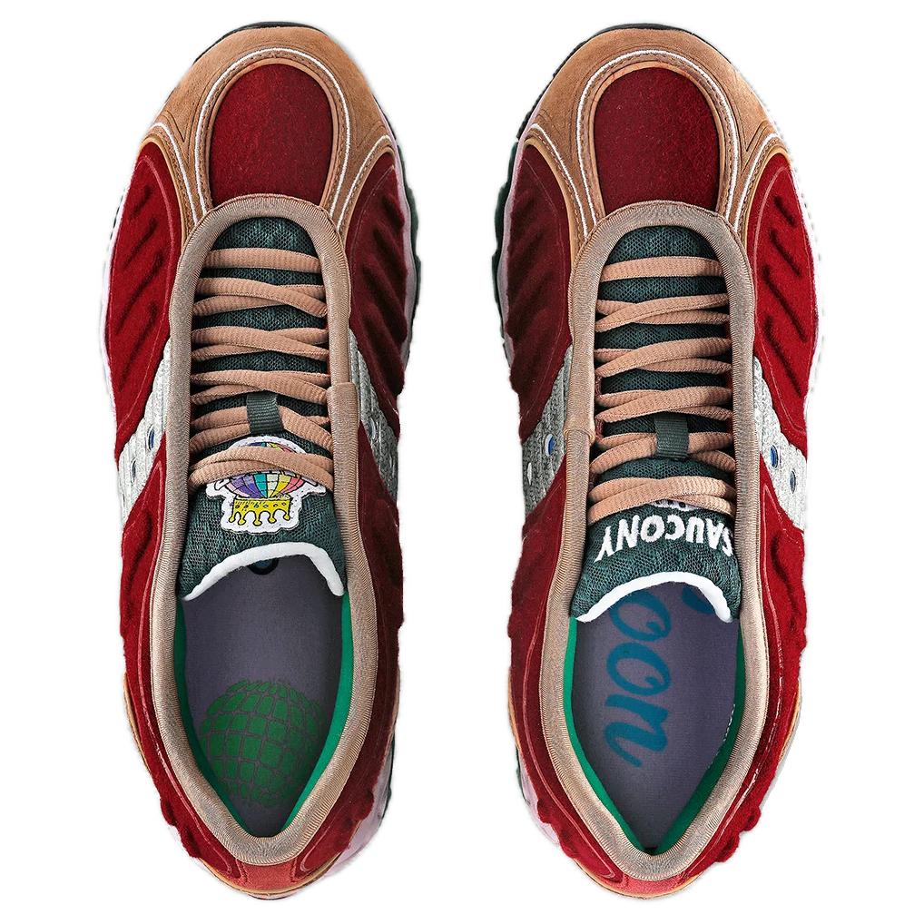 Jae Tips X Saucony Matrix No Shoes In The House - Cranberry Unisex Sneakers Red S70922-1
