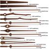DIY Reparatur Wanduhr Stilles Uhrwerk Sets Schwarznuss Massivholz Zeiger Geräuschloses Quarz Uhrwerk mit Zeigern Teilen