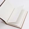 Leather Notebook Dark Tan 100 Lined Pages 20x15cm