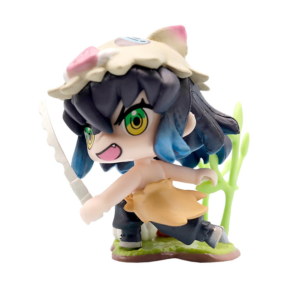 Anime Demon Slayer 6Pcs/Set Small Figure Boxed Character Multiple Combination Sets Cute Anime Toy Gift Collection Decoration PVC