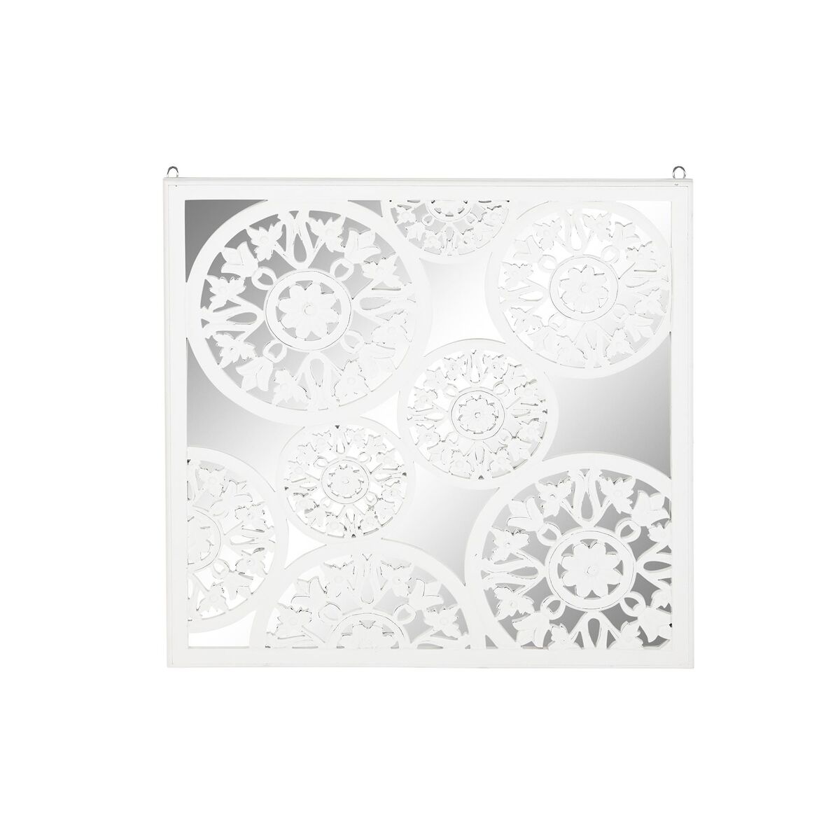 

Отделка стен DKD Home Decor Белое зеркало МДФ Дерево (90 х 1,5 х 90 см) TU прозрачный