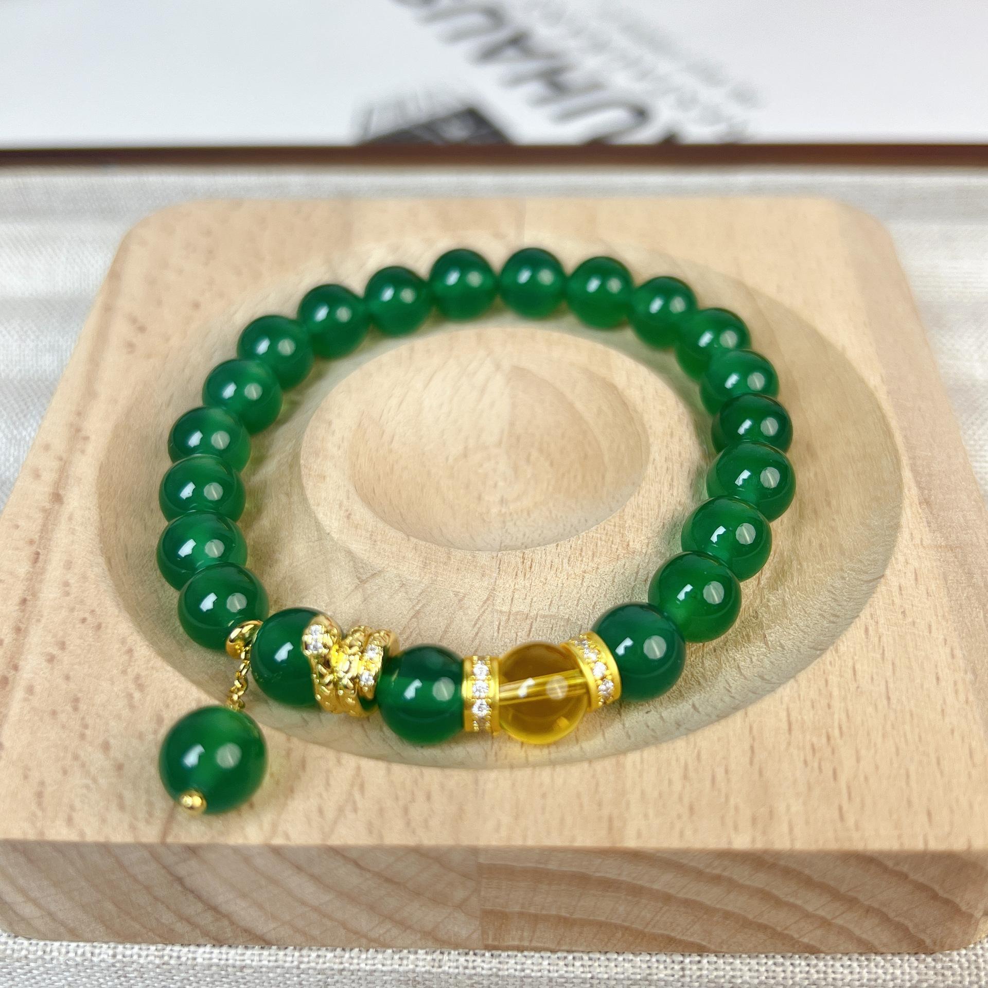 Natural agate chalcedony bracelet.fashion women daily jewelry gift