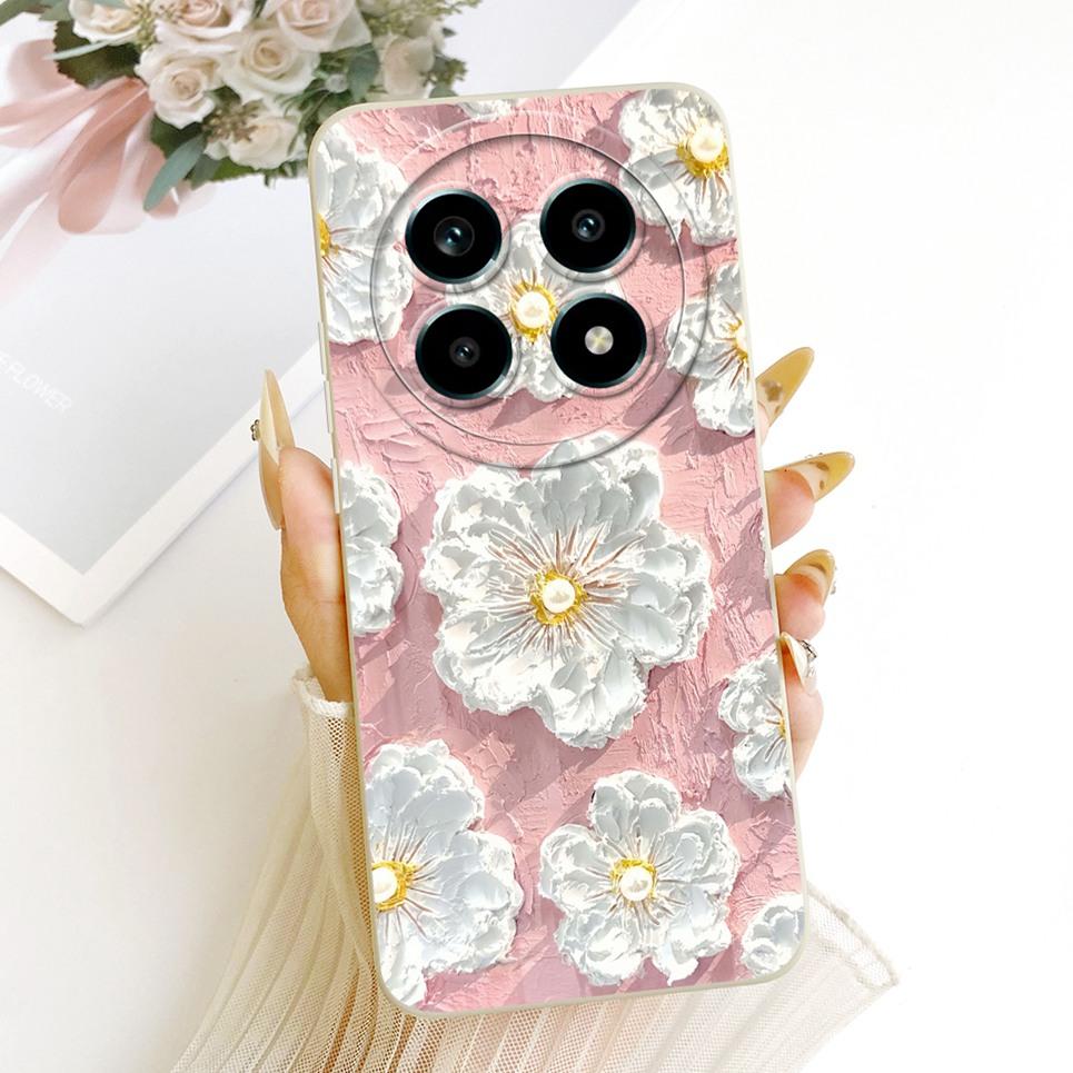 Daisy Bow Pattern Butterfly Flower Cherry Back Cover For Realme 13 Pro Pro+ Phone Case Soft Silicone Casing On Realme P1 Speed