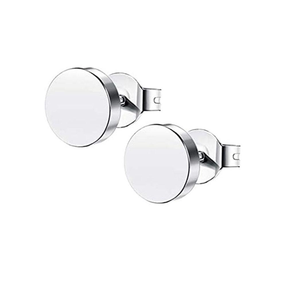 1 Pair Different Types Shape Unisex Silver Color Stainless Steel Piercing Earring For Women Men Punk Gothic Barbell Earring