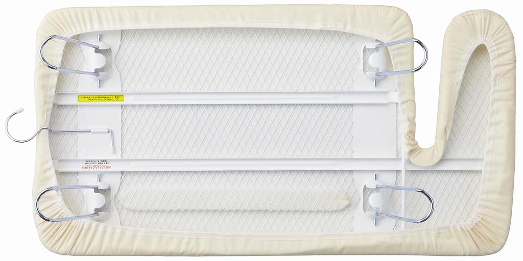 Yamazaki Ironing Board with Button Press Steel Mesh Lightweight Pair and 7807 (Yamazaki) Closet-Mountable Function, Construction, Press, Hooks, G-1