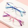 2023 Blue Light Kids Glasses Frame Custom Silicone TR Children Prescription Glasses Round Boys Girls Myopic Hyperopic Glasses