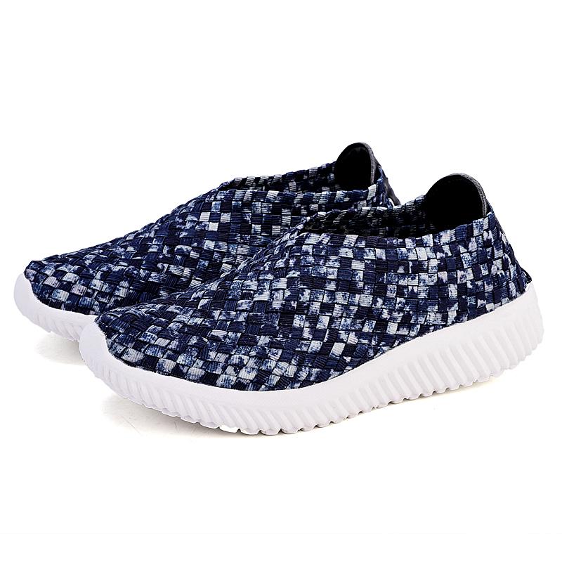 Summer Women Lightweight Slip on Sneakers Casual Plus Size Flats Loafers Soft Beach Walking Sports Shoes