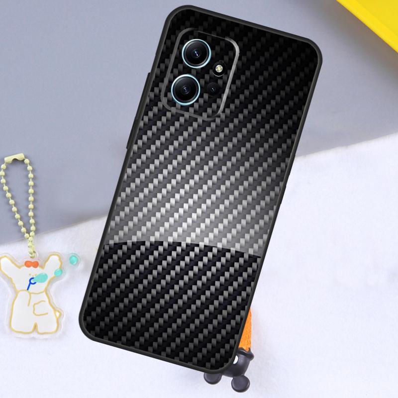 Car Carbon Fibre Pattern Case For Xiaomi Redmi Note 11 9 10 12 13 14 15 Pro Plus Cover For Redmi 14C 10C 13C 12C 15C