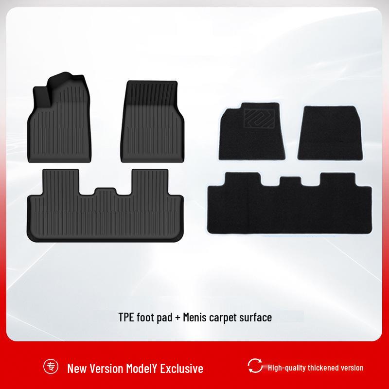 Tesla Model Y 3-Piece Front & Rear Trunk Mat Set (Refresh 25)