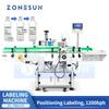 ZS-TB822S Automatic Positioning Labeling Machine Wrap Around Round Bottle Label Applicator