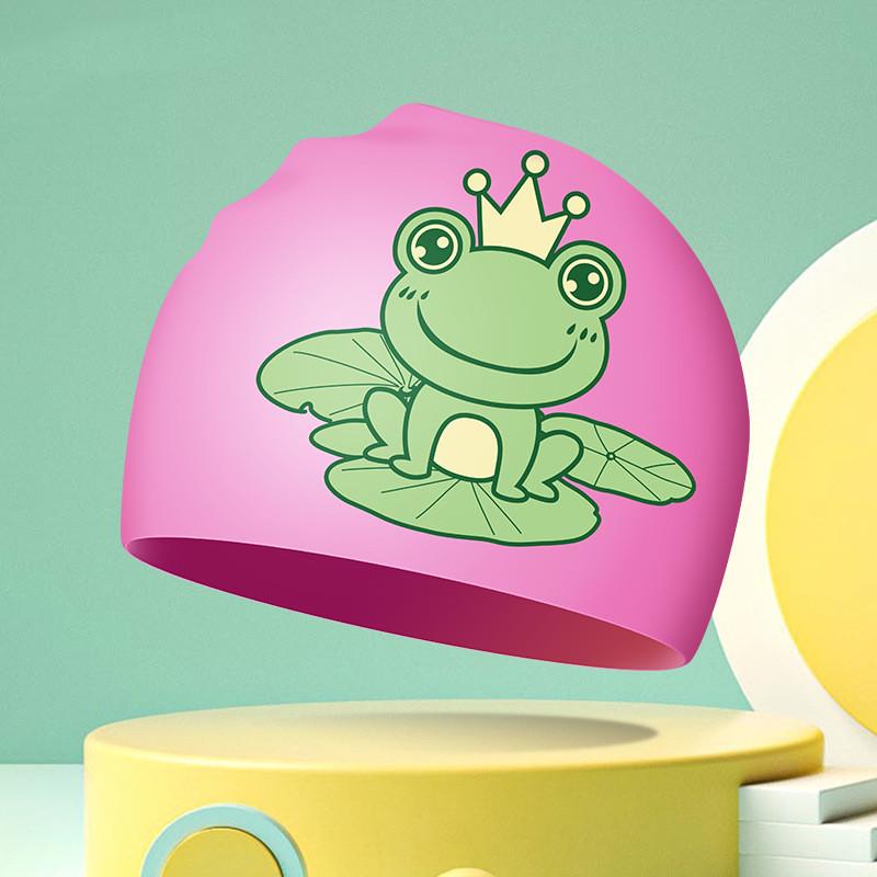Kids Swimming Caps Cartoon Swimming Cap for Boys and Girls Adult Bear Printed Swim Caps for Women Swim Cap Swimming Accessories